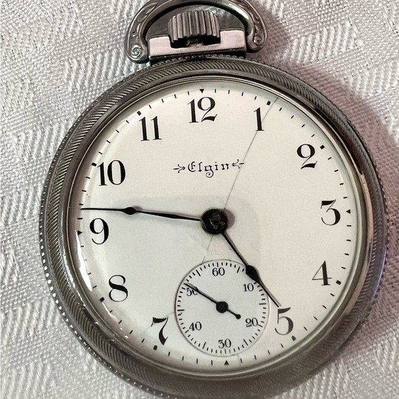 Elgin Silver Pocket Watch